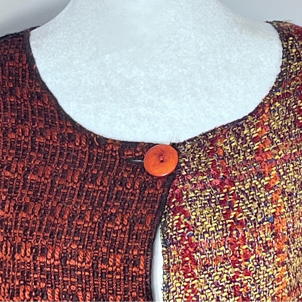 Coldwater Creek. Patchwork Jacket, One Button Clo… - image 1